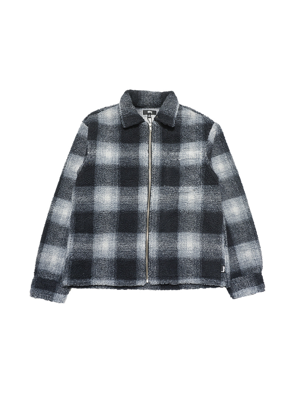 Stussy Zip Sherpa Shadow Plaid - Black – Civil