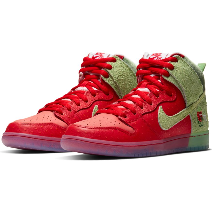 Nike SB Dunk High × "Strawberry Cough"