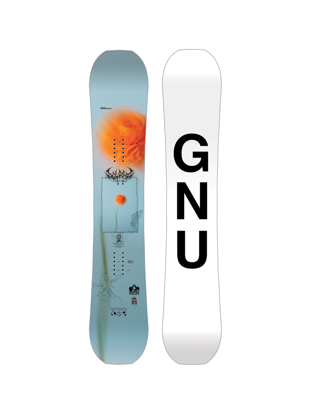 2025 Gnu Women's Gloss Snowboard - 148cm