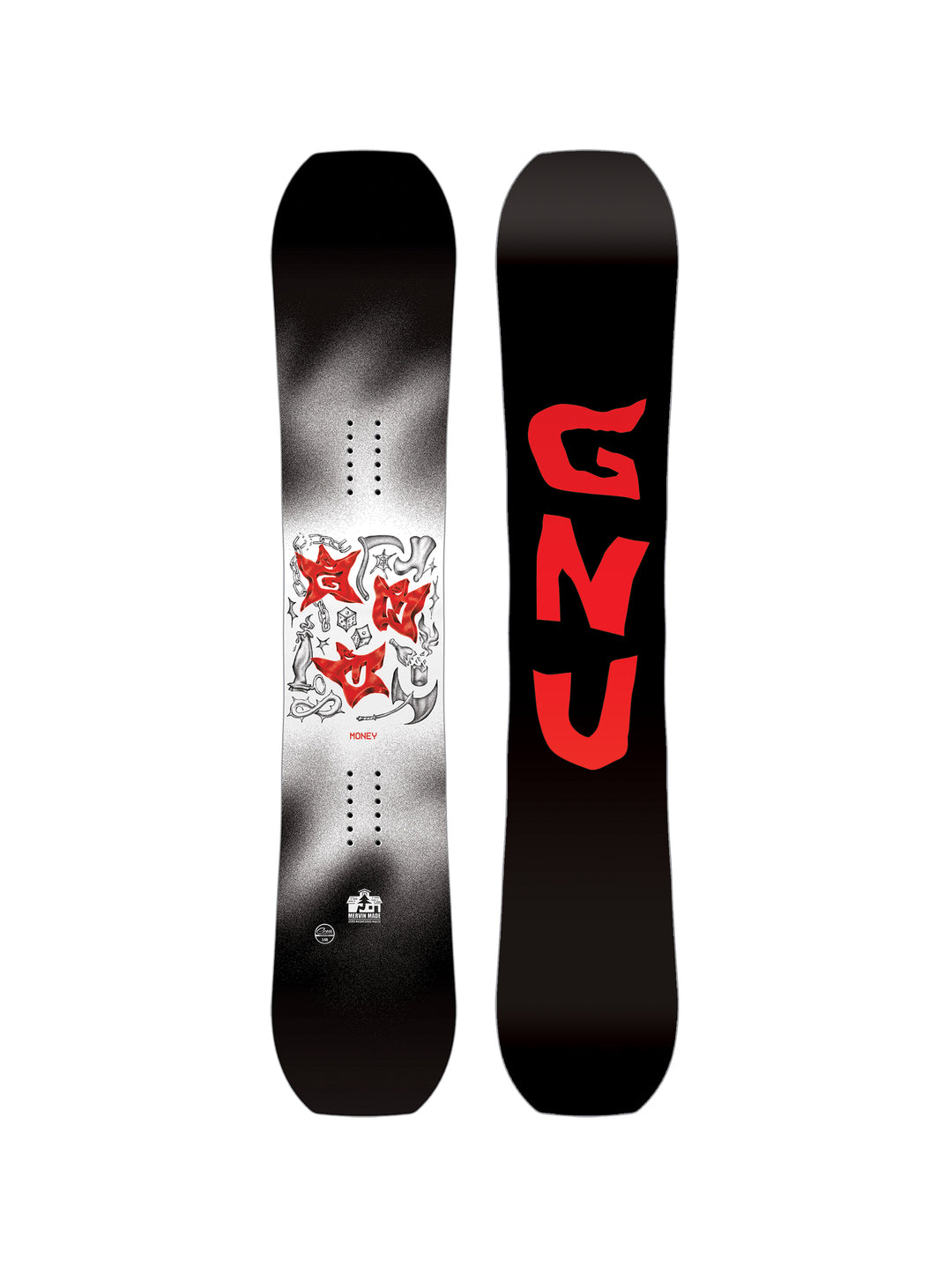 2025 Gnu Men's Money Snowboard - 148cm