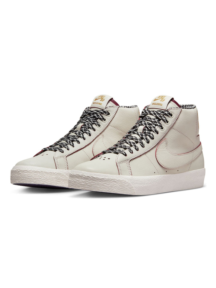 Nike SB Zoom Blazer Mid QS x Welcome Madrid - Sail / Dark Beetroot