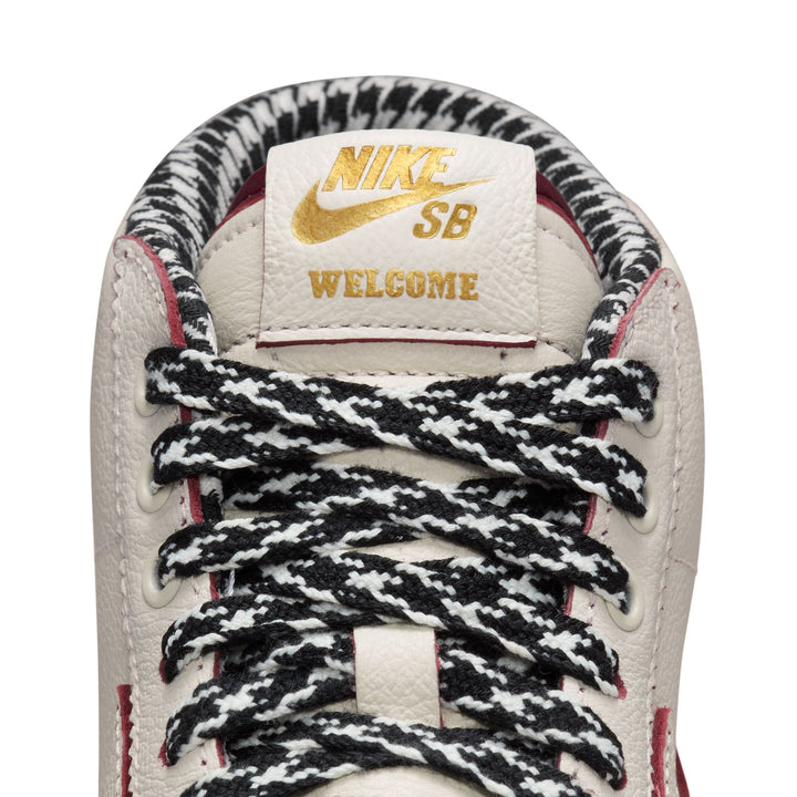 Nike SB Zoom Blazer Mid QS x Welcome Madrid - Sail / Dark Beetroot