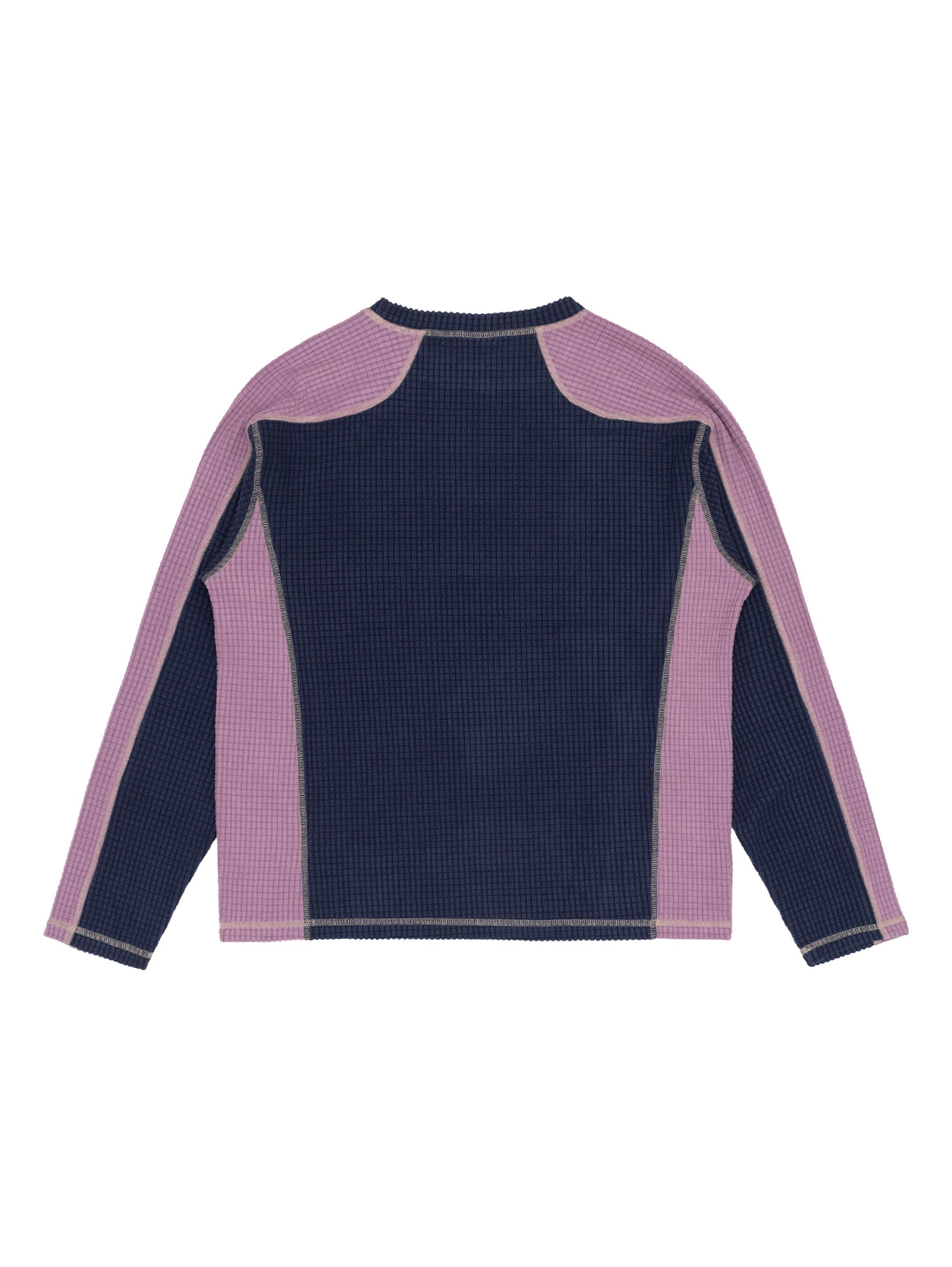 Sexhippies Grid Fleece - Navy / Lilac