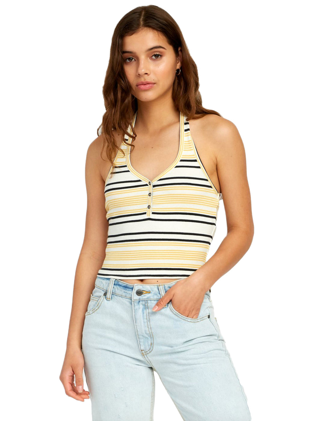 RVCA On The Fence Halter Top