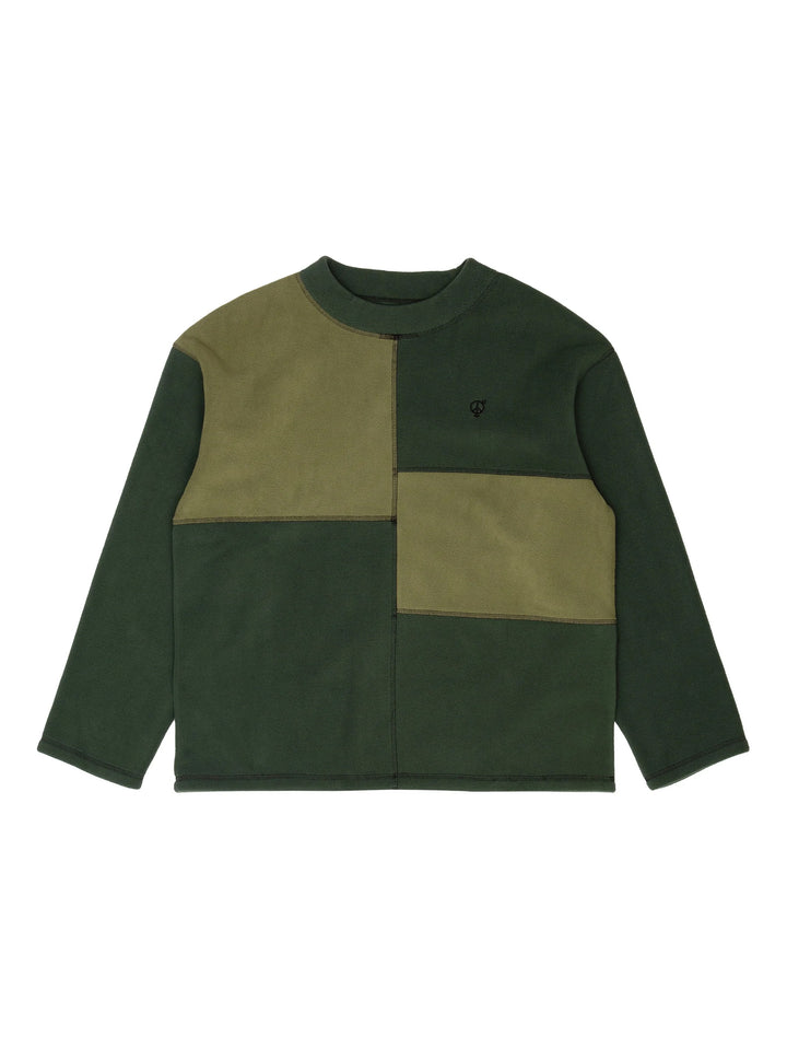 Sexhippies Box Fleece Crew Neck - Forest / Olive