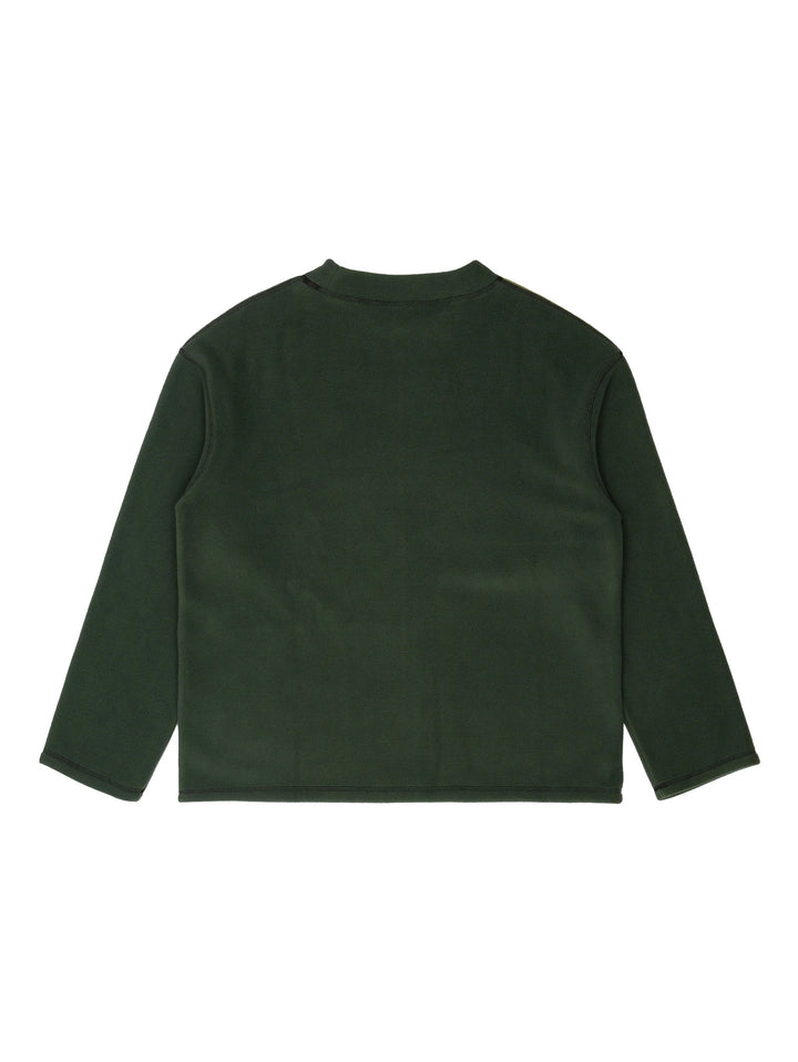 Sexhippies Box Fleece Crew Neck - Forest / Olive