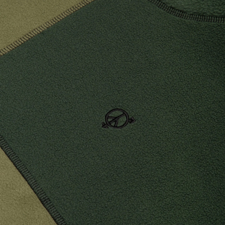 Sexhippies Box Fleece Crew Neck - Forest / Olive