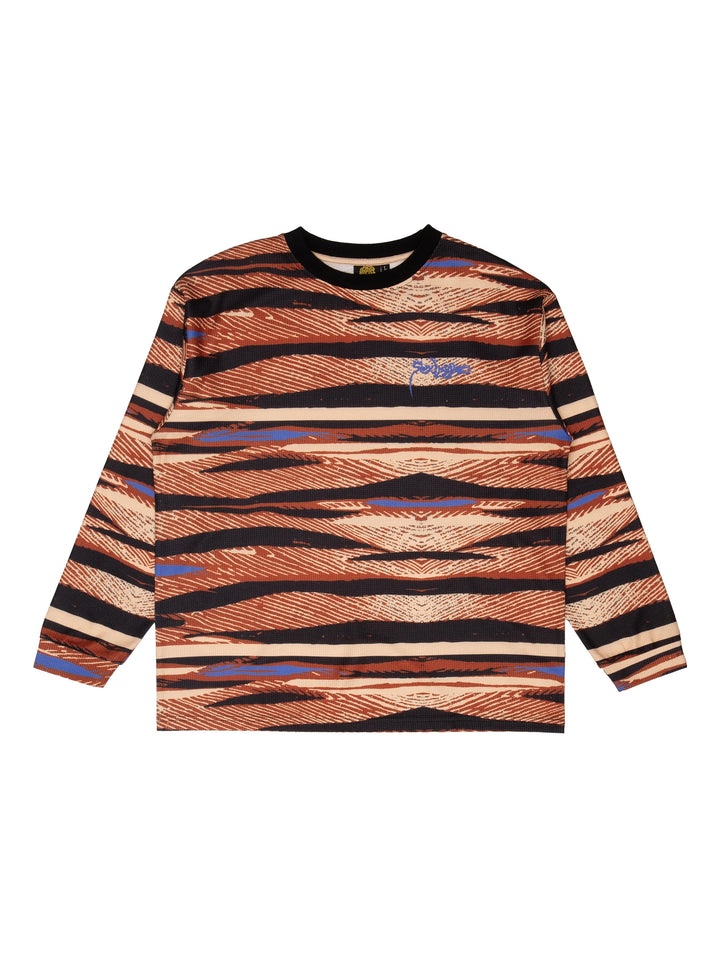 Sexhippies Sublimated Thermal Shirt - Tan / Black