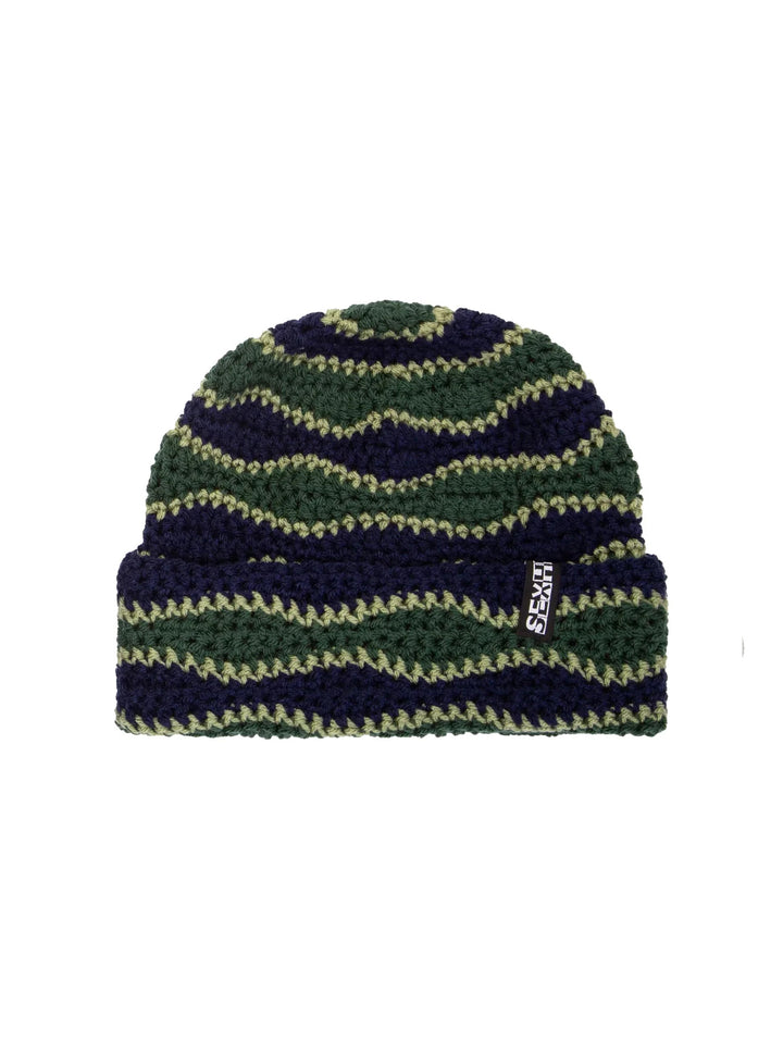 Sexhippies Wavelength Beanie - Green / Blue