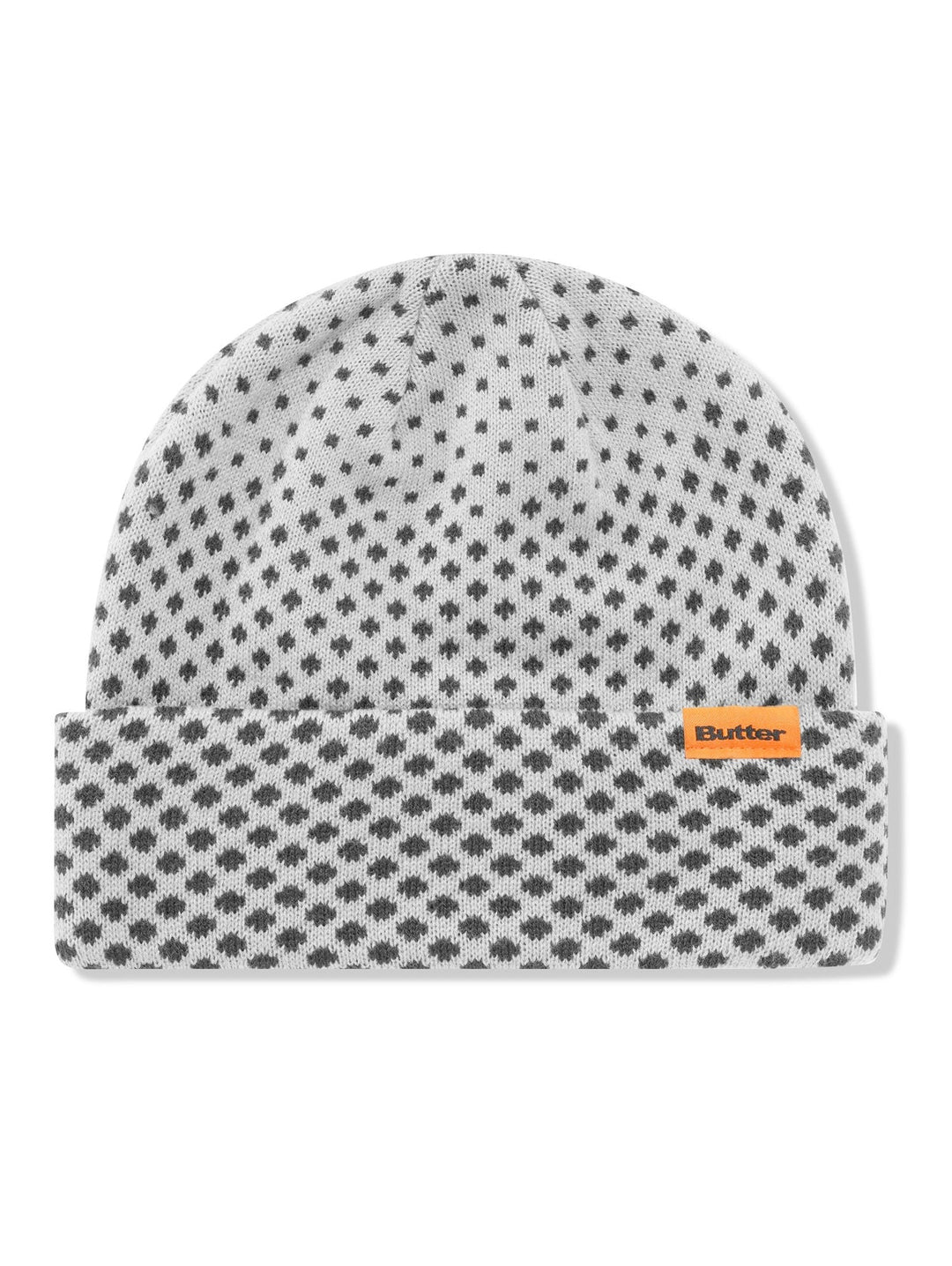 Butter Halftone Cuff Beanie - Grey