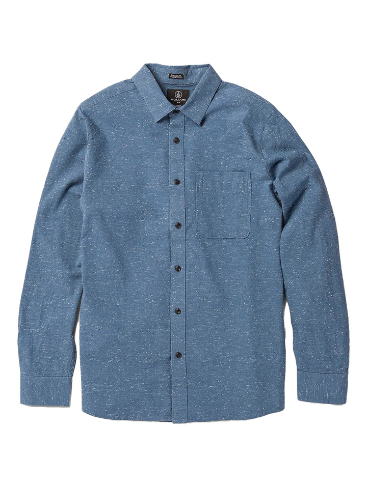 Volcom Date Knight Long Sleeve Shirt - Stone Blue