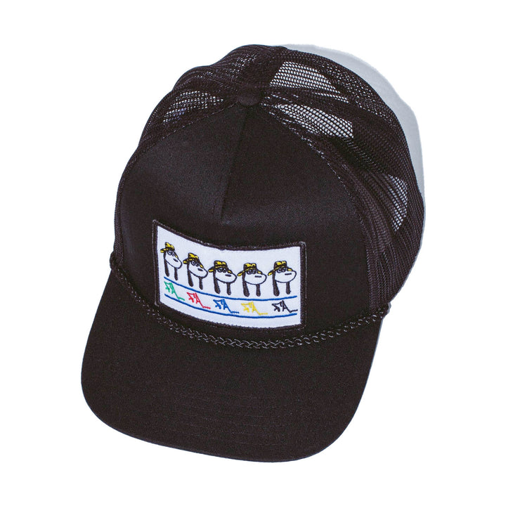 FA Spike Repeat Embroidered 5 Panel - Black