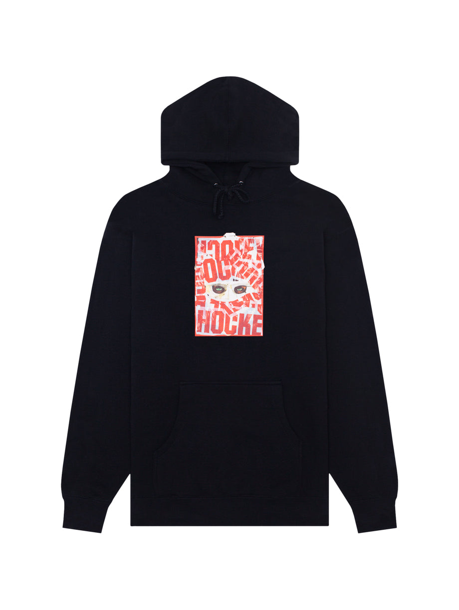 Hockey War All Over Hoodie - Black