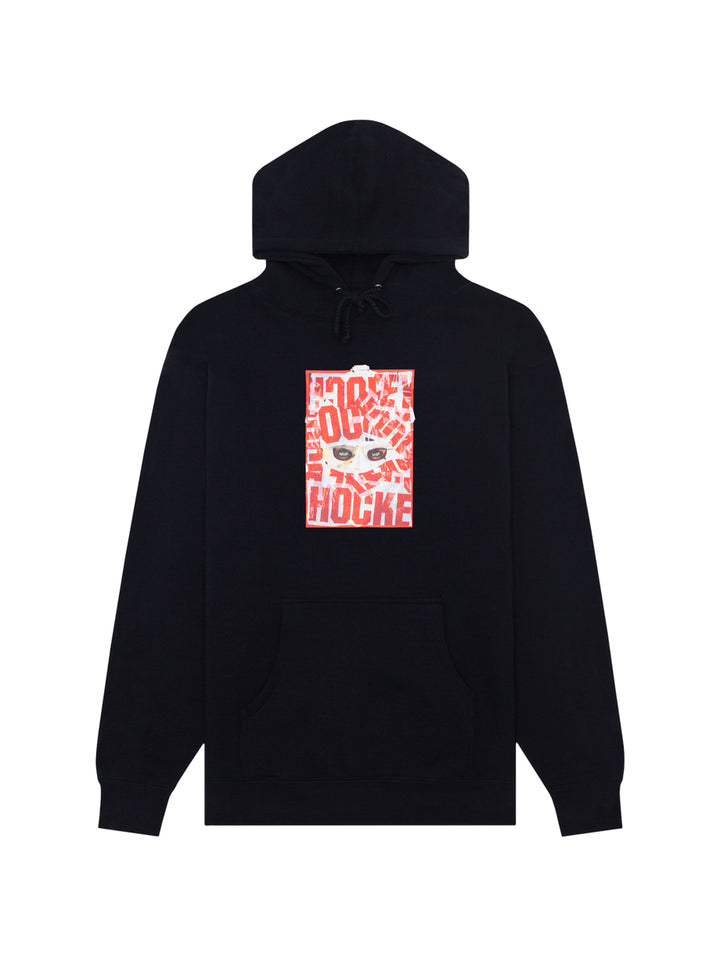 Hockey War All Over Hoodie - Black