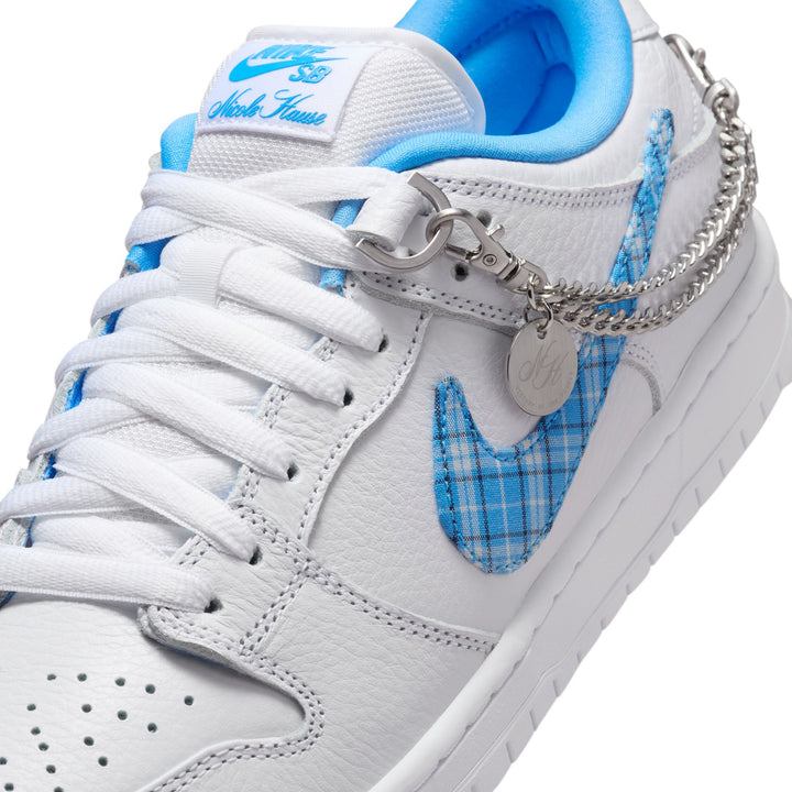 Nike SB Dunk Low Pro - White / University Blue (Nicole Hause)