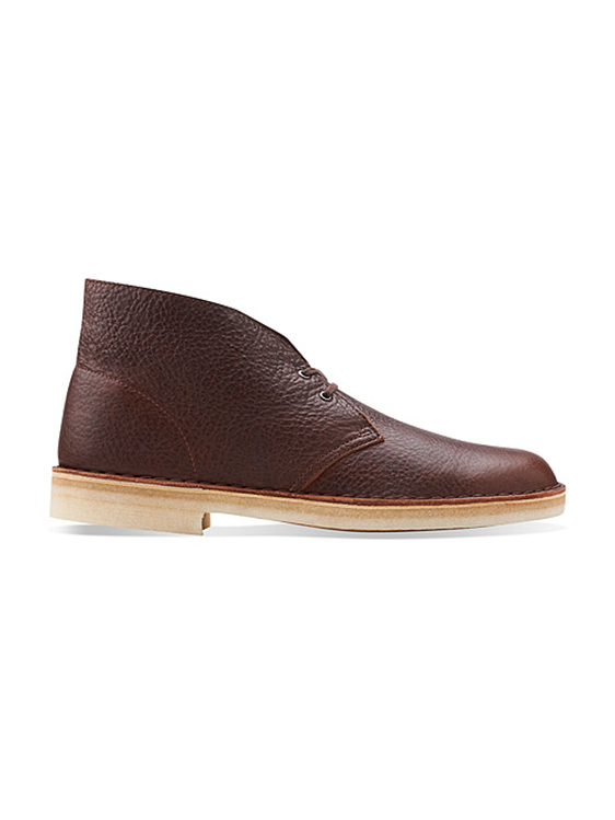 clarks desert boots brown tumbled leather