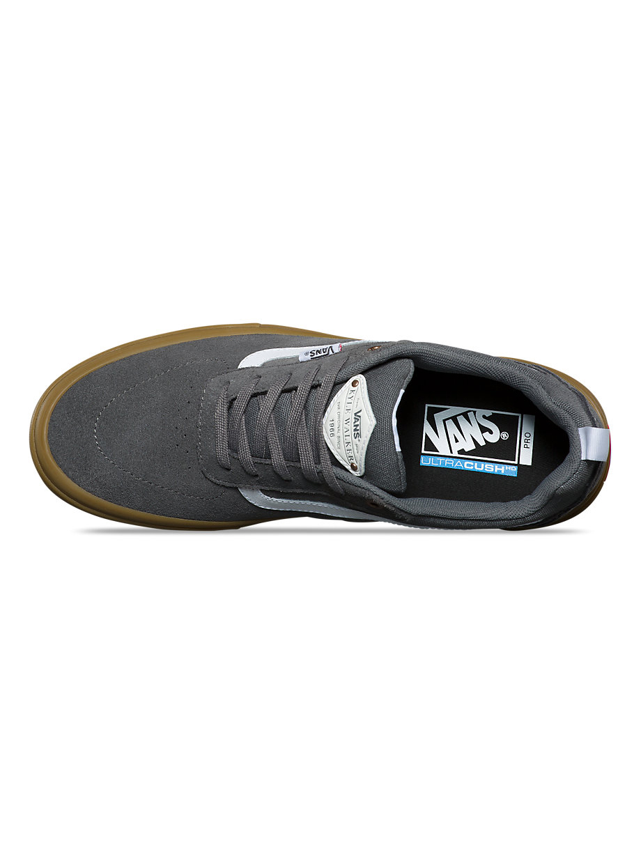 vans walker pro pewter & gum skate shoes