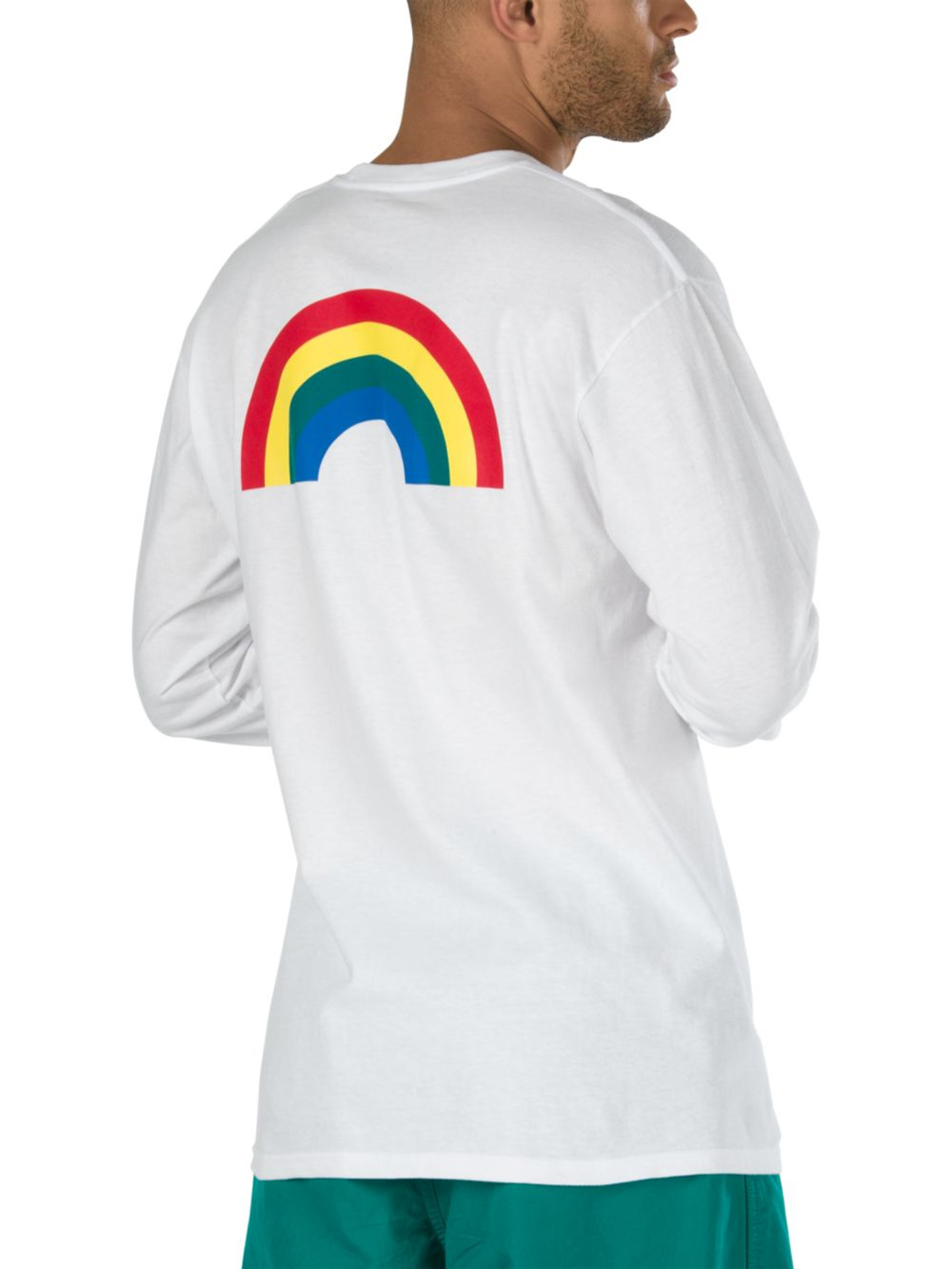 vans rainbow shirt long sleeve