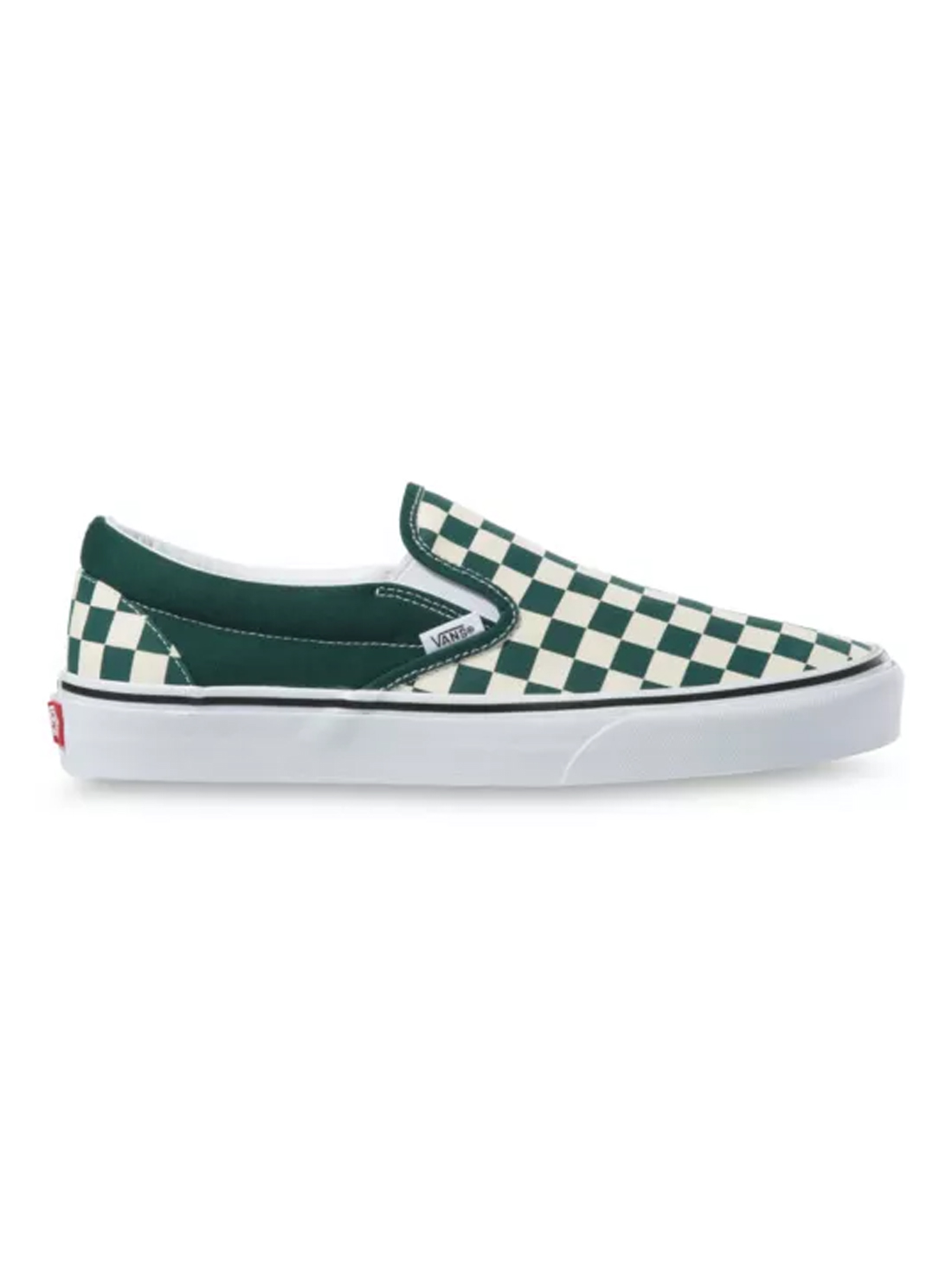 Vans Checkerboard Classic Slip On - Bistro Green / True White